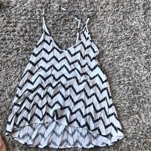 Black and white camisole